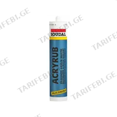 სილიკონი Soudal Acryrub 500 გ