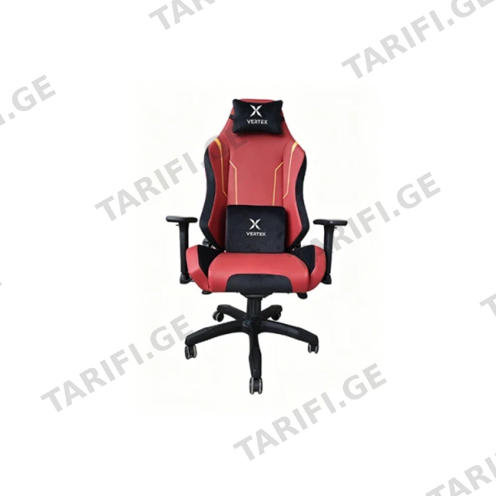 გეიმერული სავარძელი Vertex Monarch Gaming Chair Bordeaux Car Leather