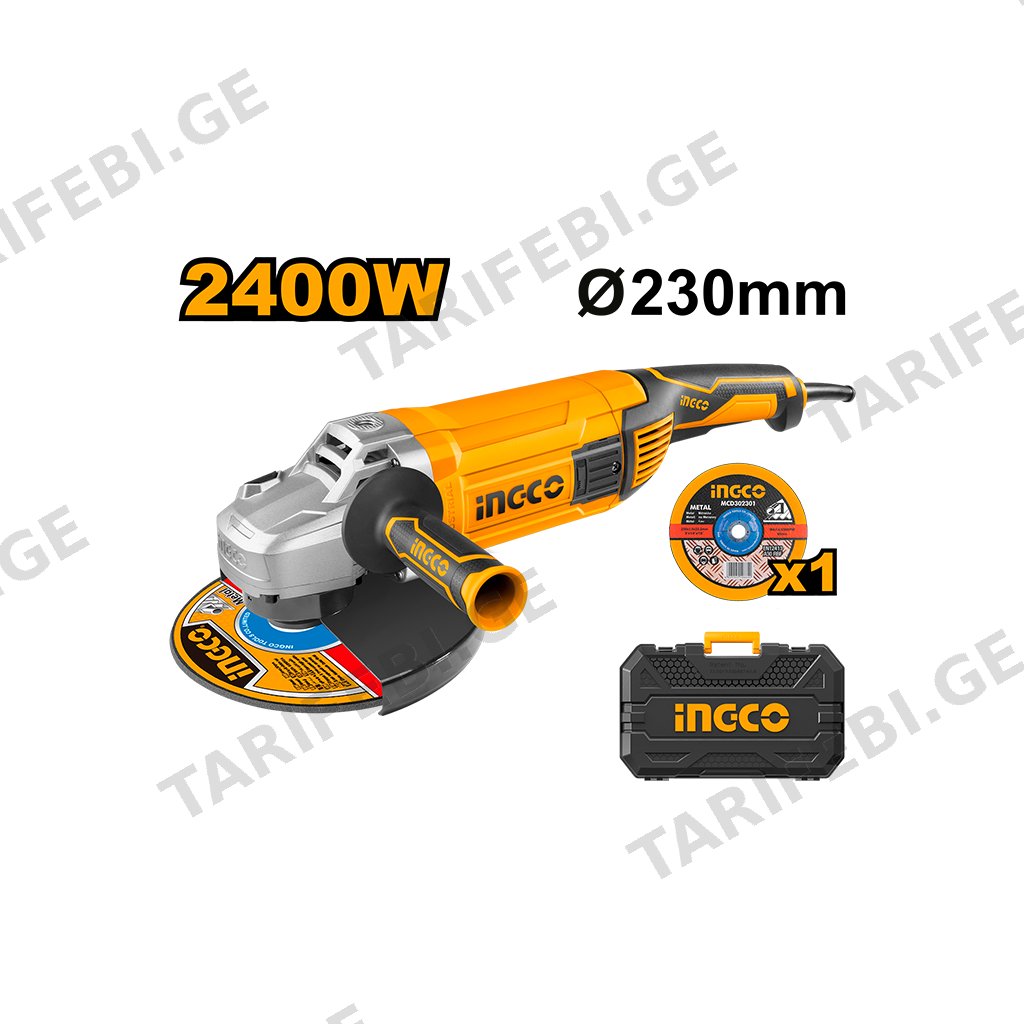 კუთხსახეხი 2400 ვტ AG24008