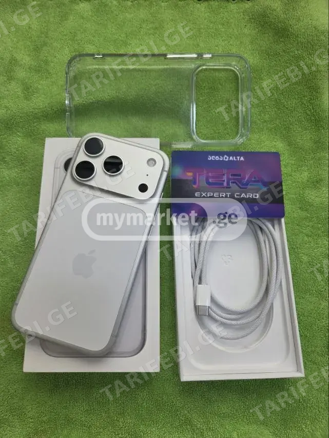 17 PRO 256GB 100% სიმიანი. ხელზე 1450