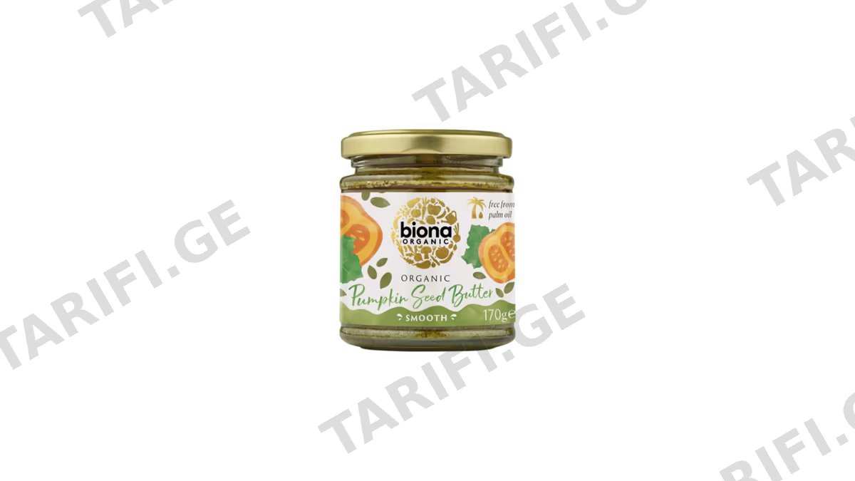 BIONA ბიო გოგრის თესლის კარაქი-170გრ