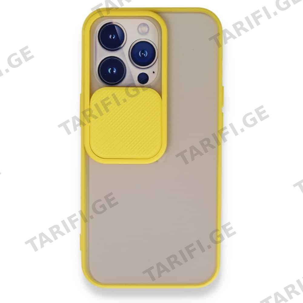 iPhone 13 Pro Palm Camera Sliding Silicone Case კამერის დაცვით ქეისი