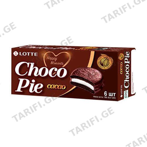 შოკოლადის ბისკვიტი "Choco Pie Dark" (30გრ. 6 ცალიანი)