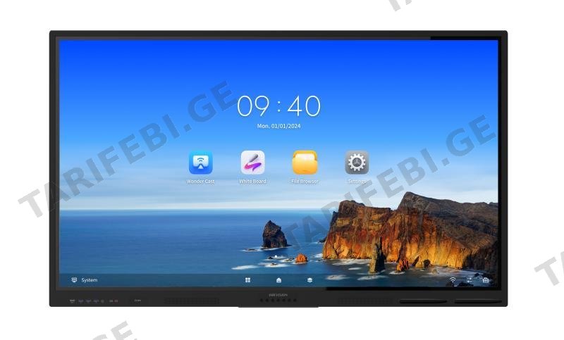 ინტერაქტიული მონიტორი 75″ ეკრანის დიაგონალით DS-D5B75RB/EL