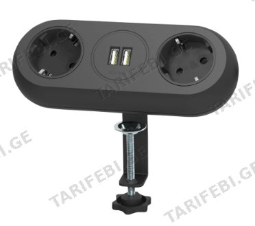 დამაგრძელებელი სამაგიდო ORNO 2х1,4მ 2xUSB Schuko 13133B