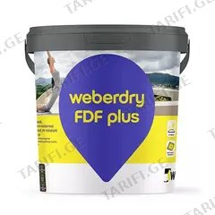 ჰიდროსაიზოლაციო კაუჩუკის ხსნარი Weber.dry fdf plus 20 კგ