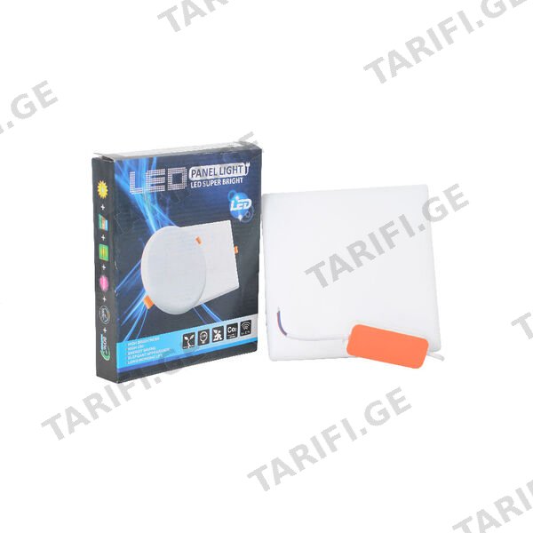 LED პანელური სანათი ოთხკუთხედი 18w-7000k