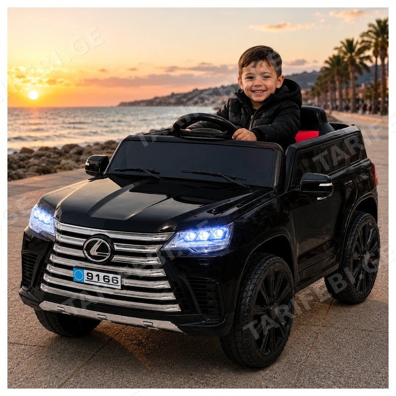 საბავშვო ელექტრო მანქანა LEXUS 9166-B 4X4, 4 ძრავით, 12V
