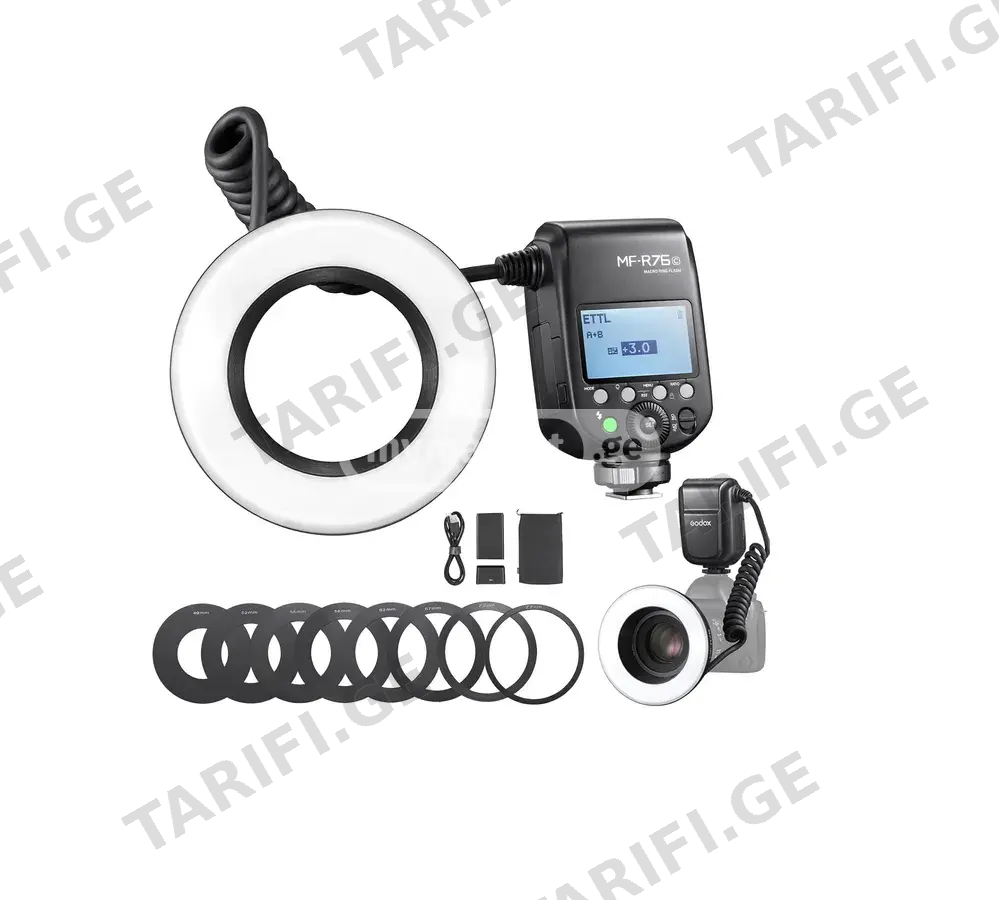 Godox MF-R76C TTL Macro Ring Flash for Canon მაკრო ფლეში