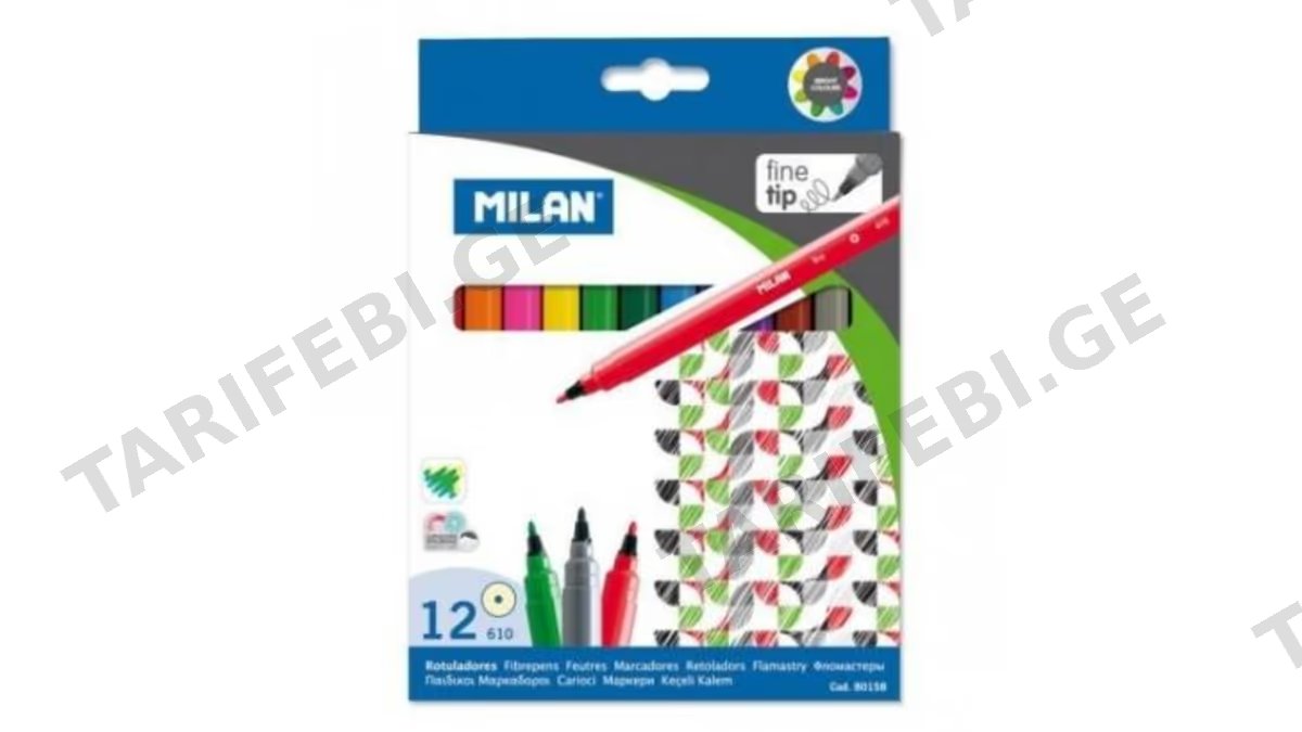 "MILAN"- ფლომასტერი 12ფ.