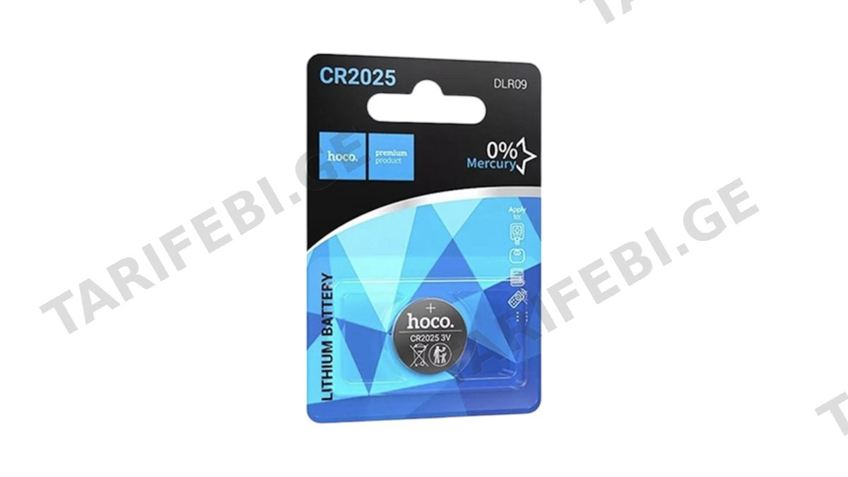 Hoco CR2025 Lithium Battery DLR09 - 1 ცალი
