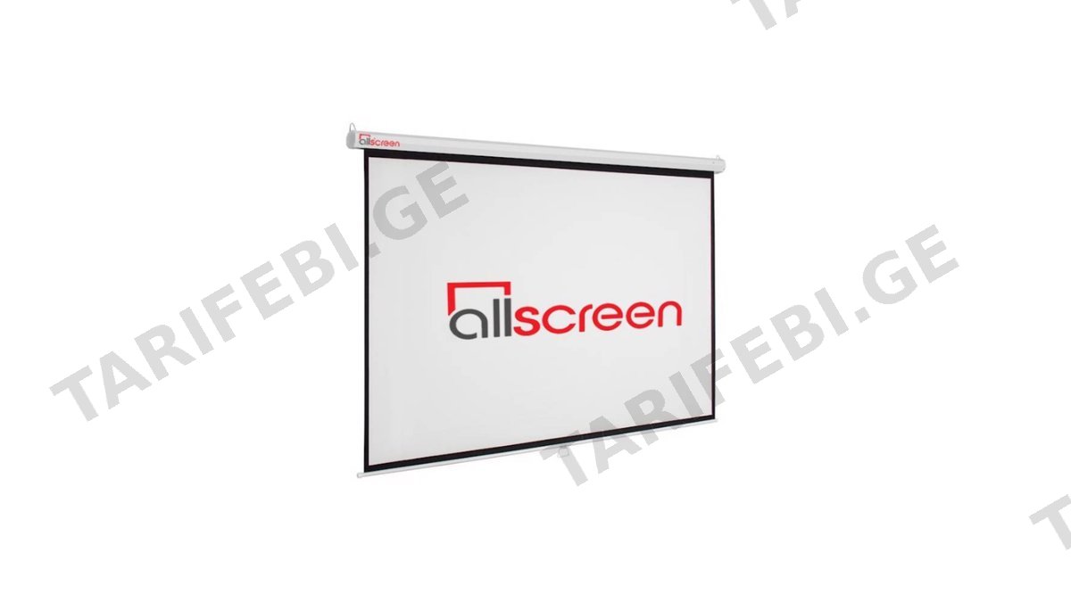 პროექტორის ეკრანი ALLSCREEN MANUAL PROJECTION SCREEN 160X160CM HD FABRIC CWP-6363