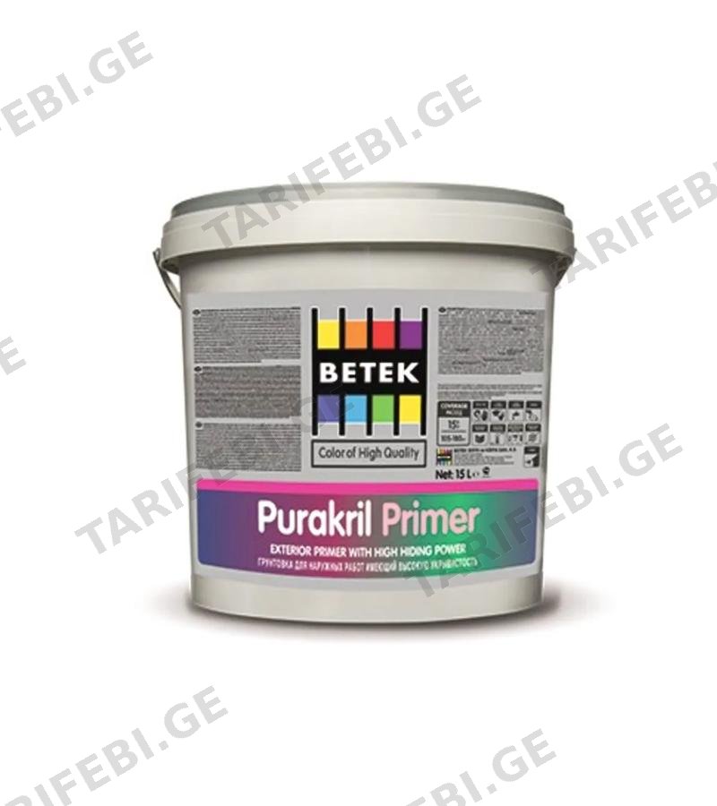 საღებავი Betek PURAKRILL Primer 2.5ლტ