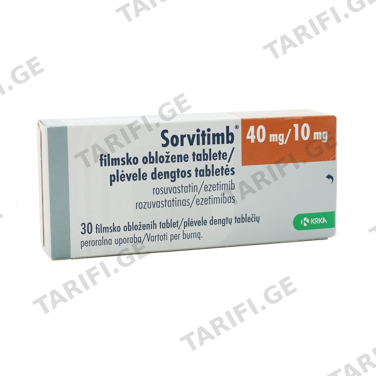 Sorvitimb - სორვიტიმბი 40/10მგ 30 ტაბლეტი