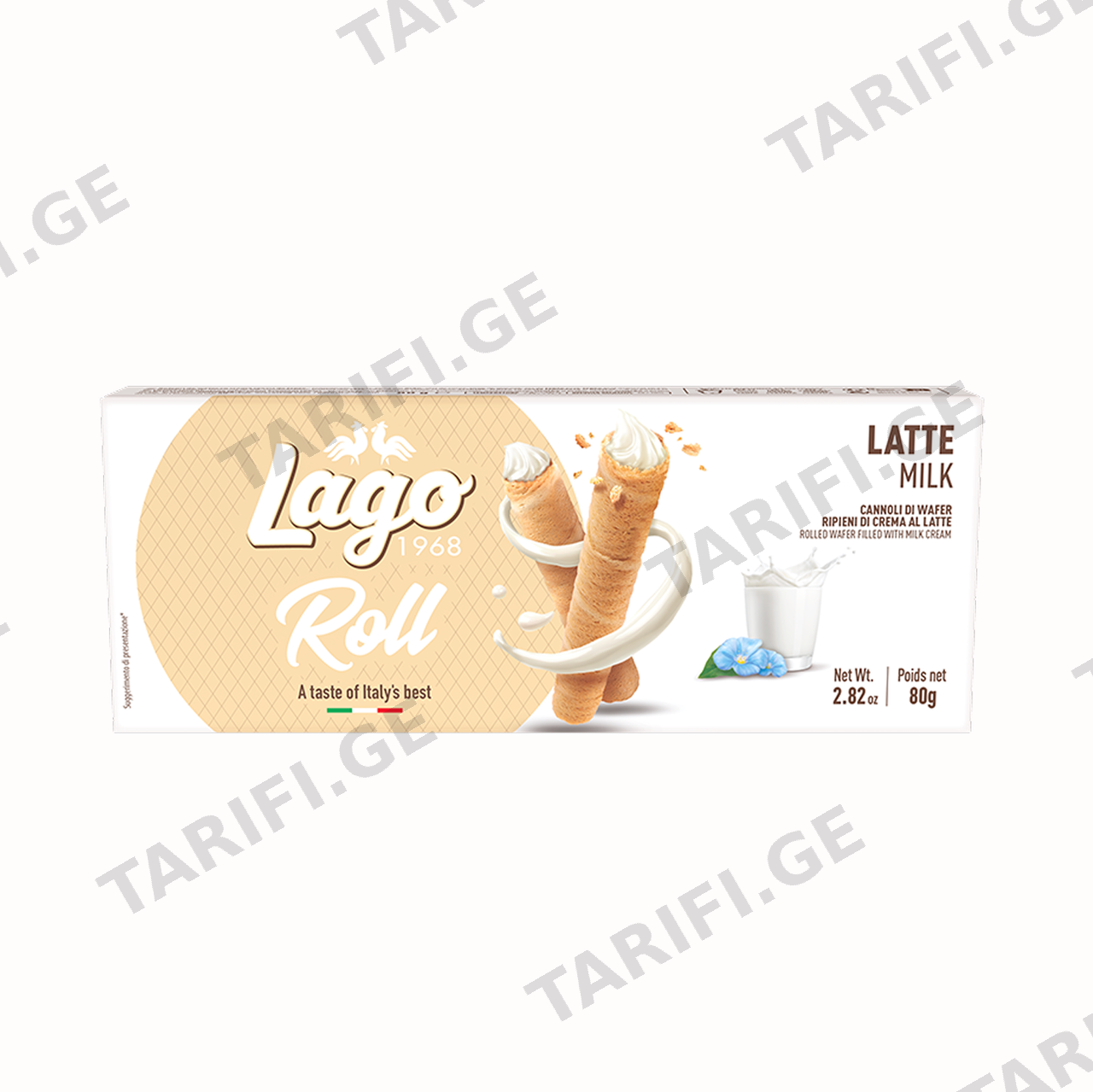 როლები რძით "Roll" 80 გრ, "Lago Group"