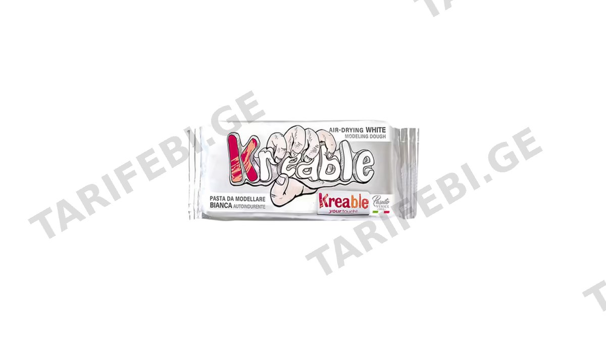 თიხა KREA 500გრ WHITE 0610 1ც