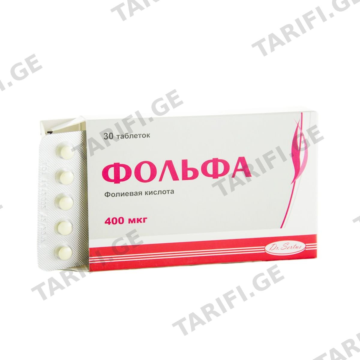 ფოლფა - Folfa 0.4მგ 30 ტაბლეტი