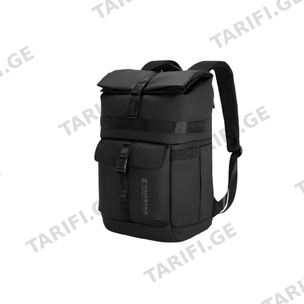 ზურგჩანთა Kingsons Waterproof Business Backpack 15.6″ Black – KS3333W