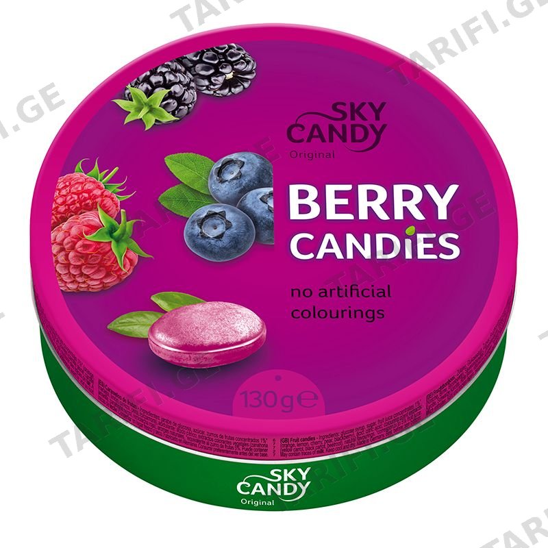 კანფეტი / C&H / “Sky Candy” კენკრის წვეთები 130 გრ