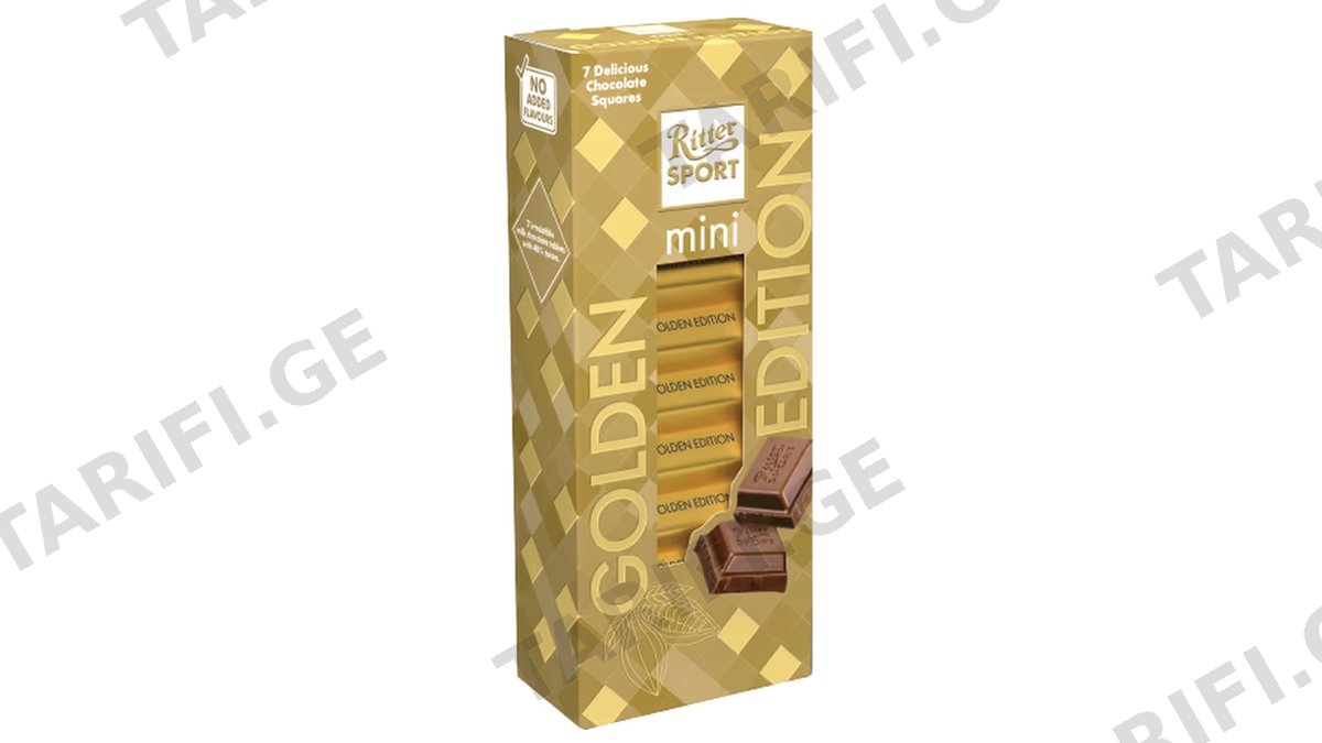 შოკოლადი/ რიტერ სპორტი/ მინი/ Golden Edition/ რძიანი შოკოლადი / 8*116 გ