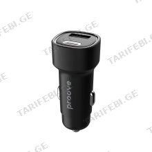 Car Charger Proove Flash 48W (Type-C + USB) black