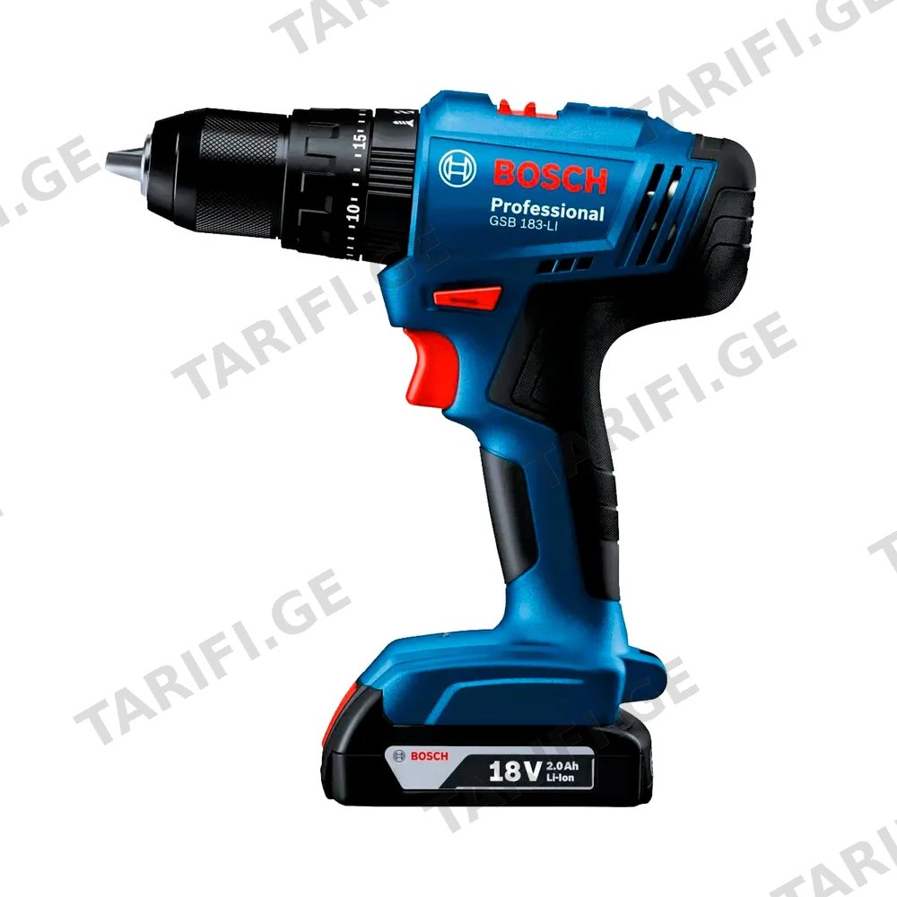 სჭვალსახრახნი აკუმულატორის Bosch GSB 183-LI 06019K9101
