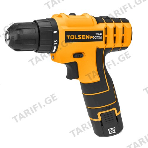 ელექტრო სახრახნისი 12V TOLSEN TOL2304-79041