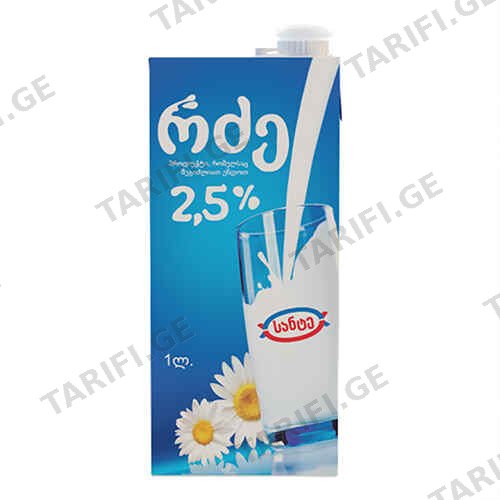 რძე 2.5% /სანტე/ 1 ლ