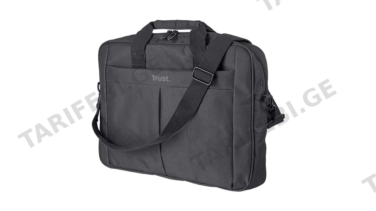 TRUST Laptop Bag Primo 16"Inch ლეპტოპის ჩანთა შავი (15519)