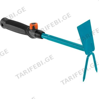 კომბინირებული სათოხნი GARDENA CS HAND HOE STRAIGHT BLADE, 2 TEETH