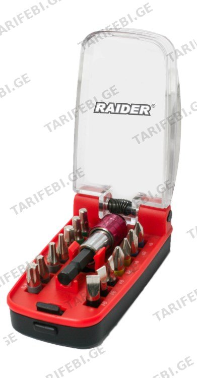 ბიტების ნაკრები Raider 158903 15 ც