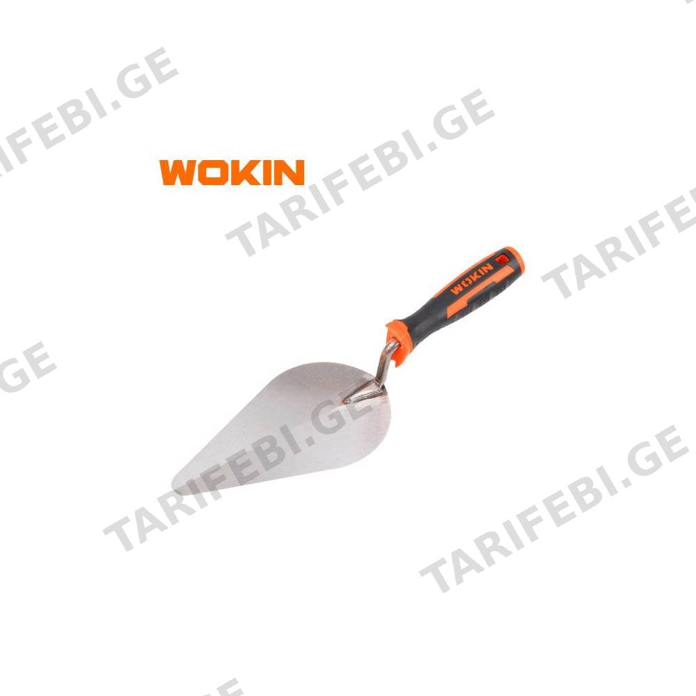 ქაბჩა Wokin 354107, 175mm 7", Bricklaying Trowel, Silver/Black