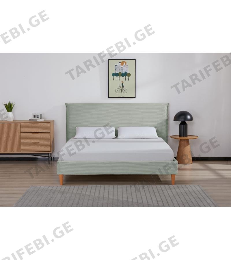 საწოლი LBED17Y-75N4 ზომა:1600*2000*870 ფერი: 3#N1-354 LIGHT GREY