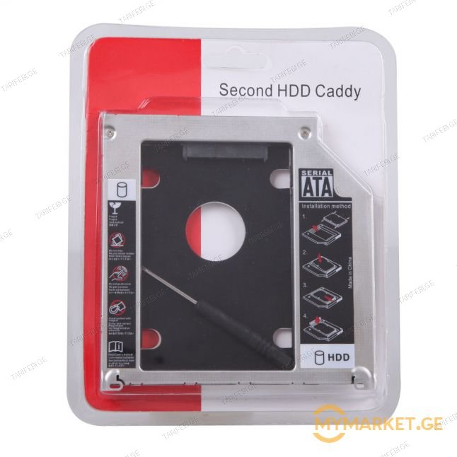 Second HDD and SSD Hard Drive Caddy Universal Optical bay
