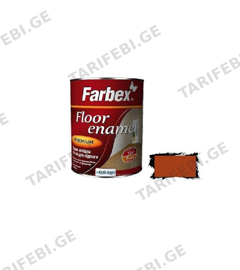 საღებავი იატაკის ПФ-266 Farbex Color желто-коричневая 2,8 კგ