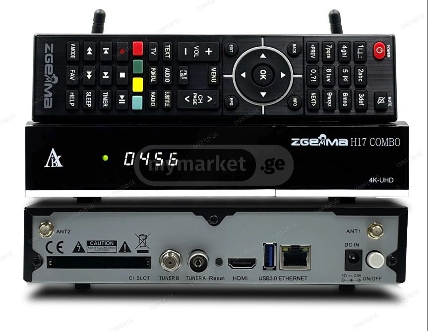 ZGEMMA H17COMBO DVB S2X + DVB T2C Enigma2