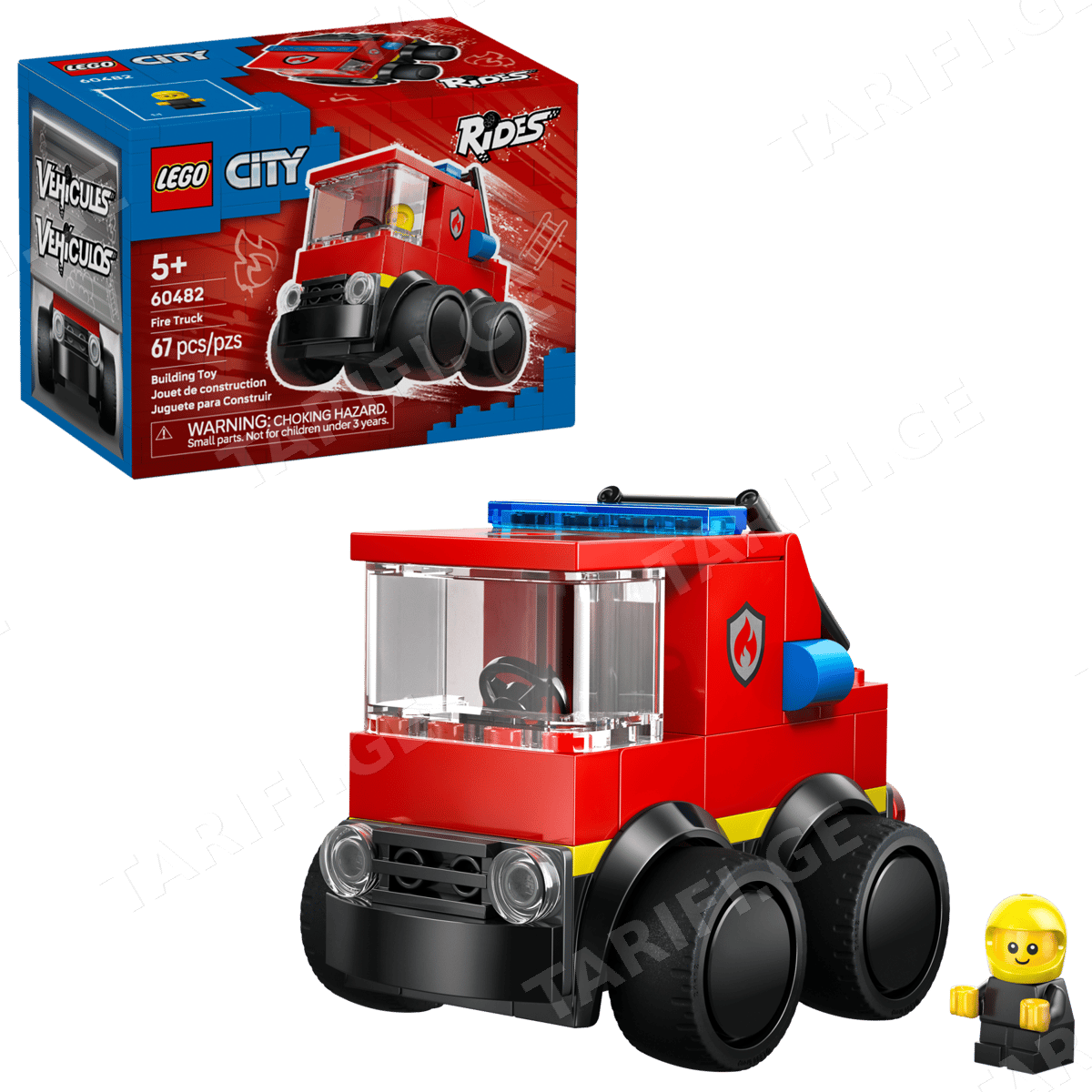 ასაწყობი კონსტრუქცია RIDES – FIRE TRUCK 60482 | CITY