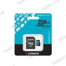 SDCG4/256GB Kingston 256GB microSDXC Canvas Go Plus Gen4 200MB/s A2 U3 V30 Card + Adapter
