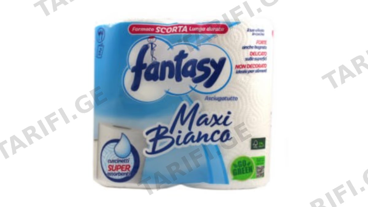 Fantasy სამზარეულოს ქაღალდი მაქსი თეთრი 2 ც