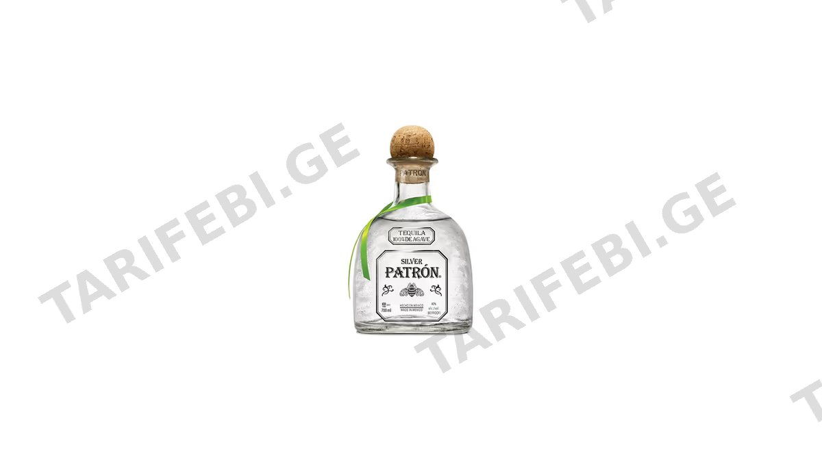 PATRON ტეკილა სილვერი 40% 0.7ლ