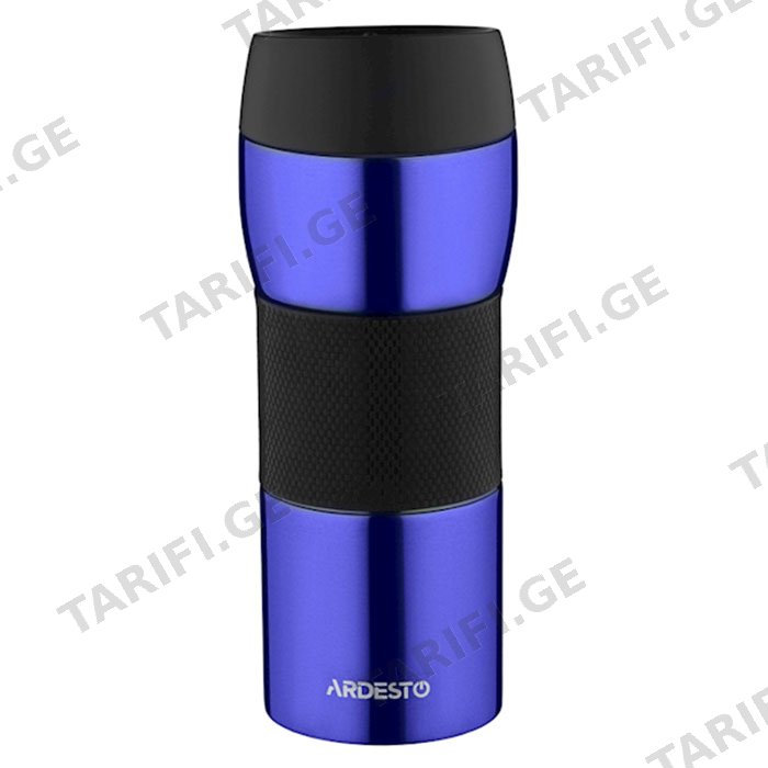 თერმოსი ARDESTO TRAVEL MUG EASY TRAVEL 450 ML, BLUE ,SILOCONE, S/S