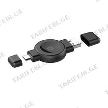 Choetech T606 2-in-1 Magnetic Charger for Samsung watch and Apple watch უსადენო დამტენი