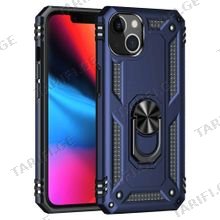 iPhone 13 Sofia Ring Case სილიკონის ქეისი ბეჭდით - მუქი ლურჯი