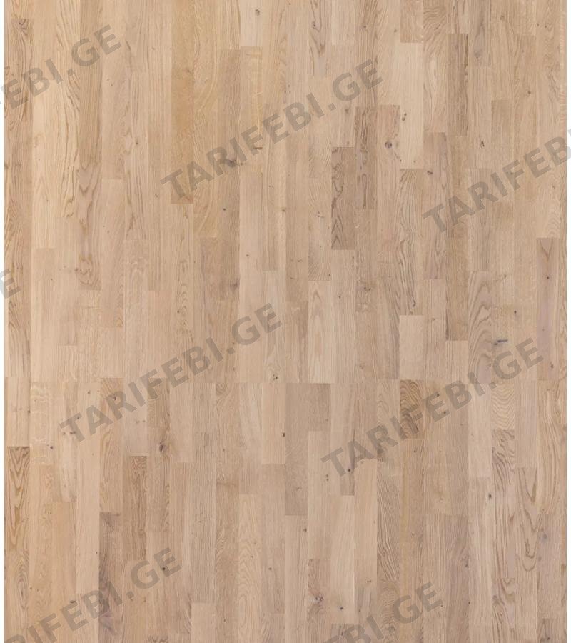 პარკეტის ფილა SMOOTH OAK SWING WHITE MATT PW 3 შრიანი Дуб 14*188*1116მმ მწარ. KARELIA