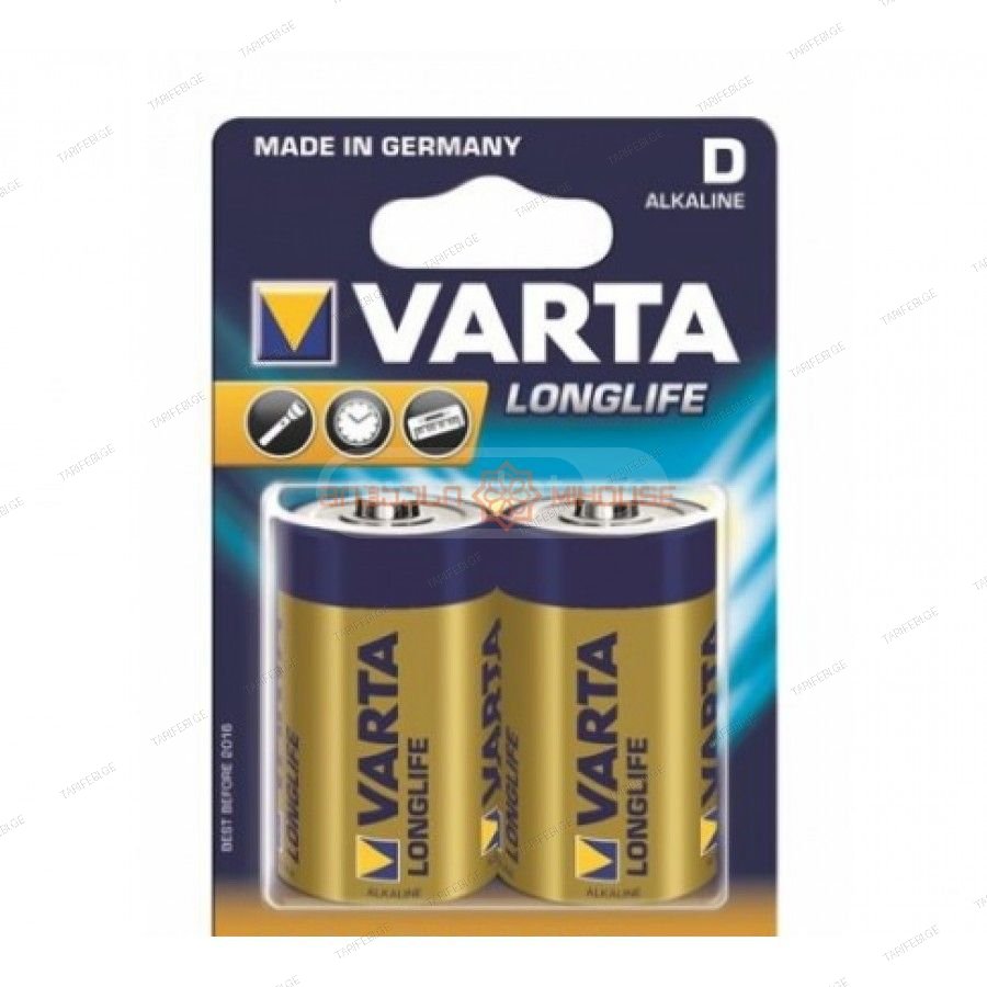 ელემენტი LongLife D BL2 Varta