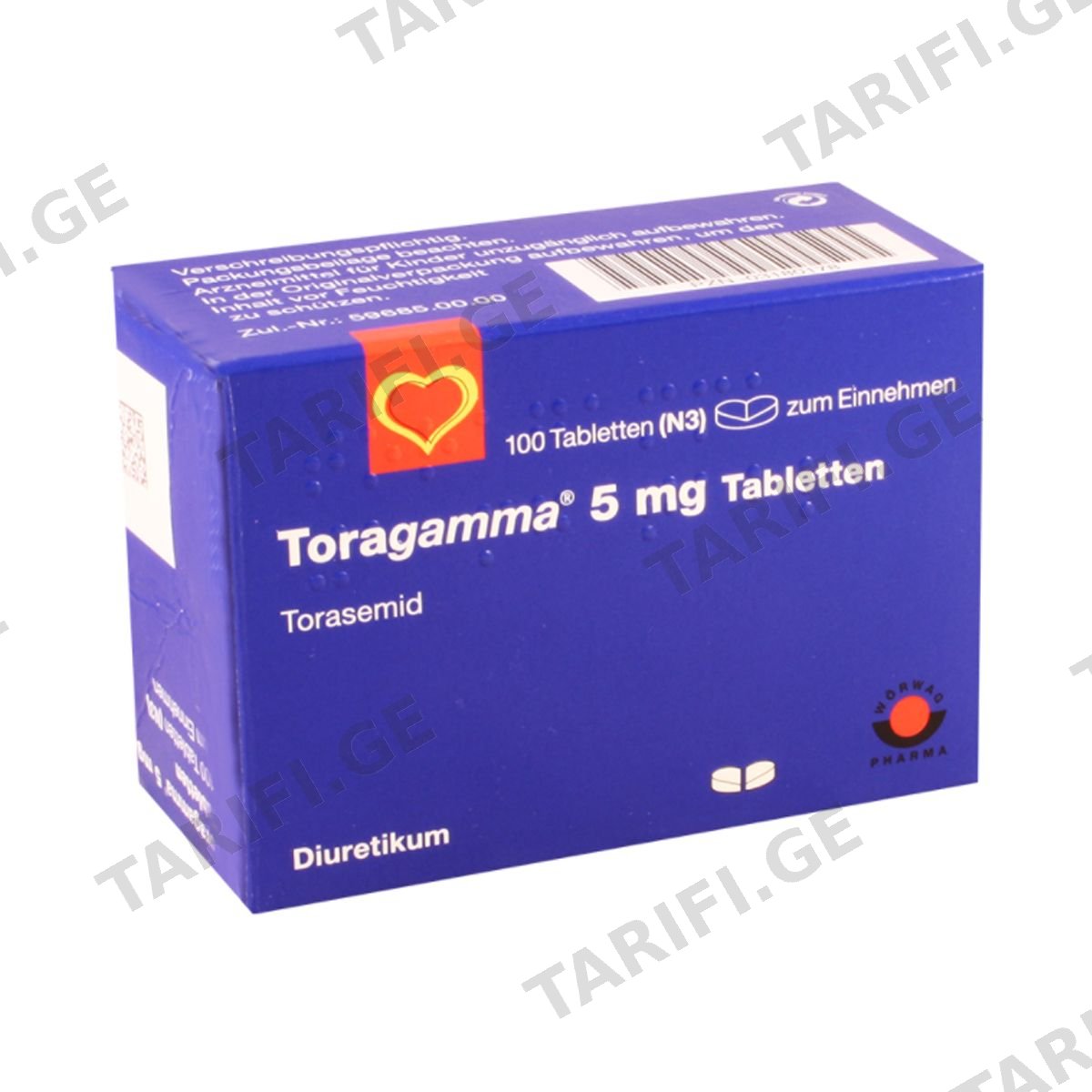 ტორაგამმა - Toragamma 5მგ 100 ტაბლეტი