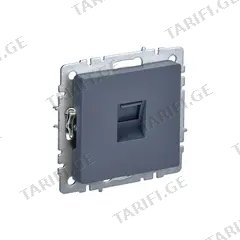 როზეტი IEK BRITE RJ45 cat5E RRK10-BrM ჩარჩოს გარეშე
