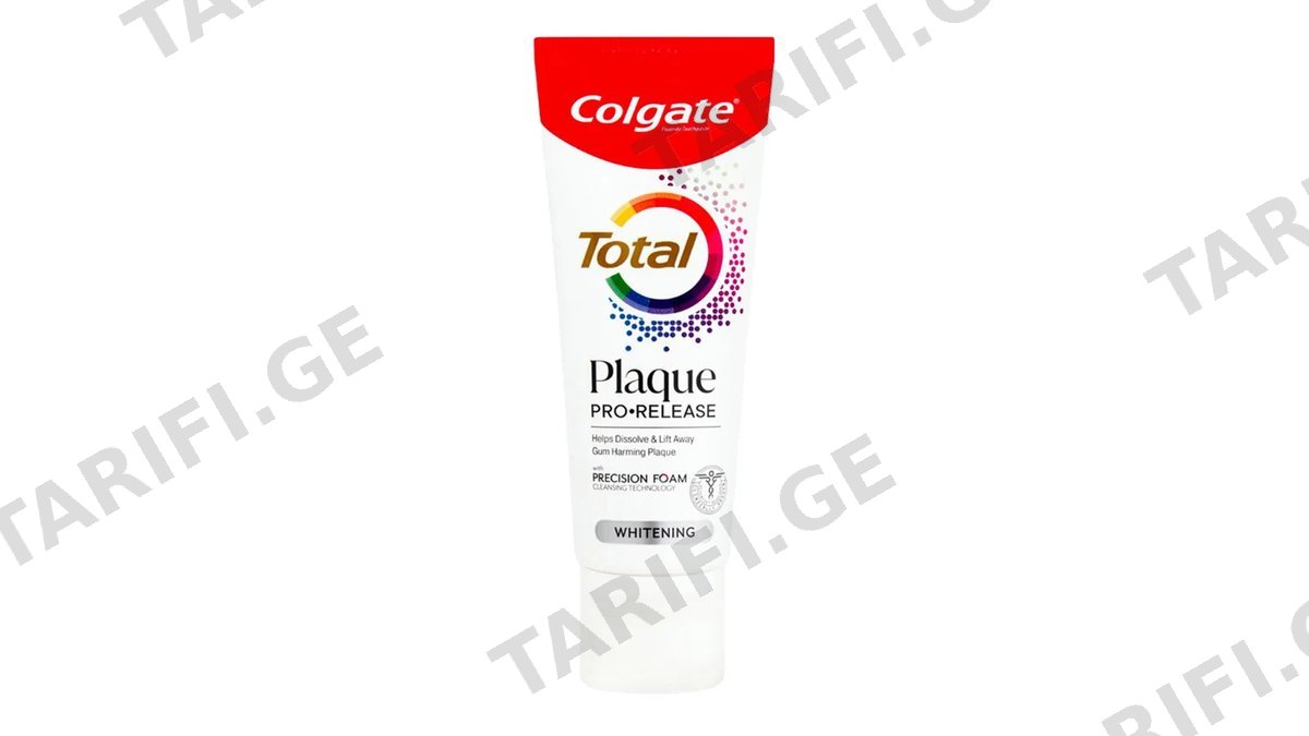 COLGATE Total Plaque ProRelease White 75 მლ (ქოლგეითი)