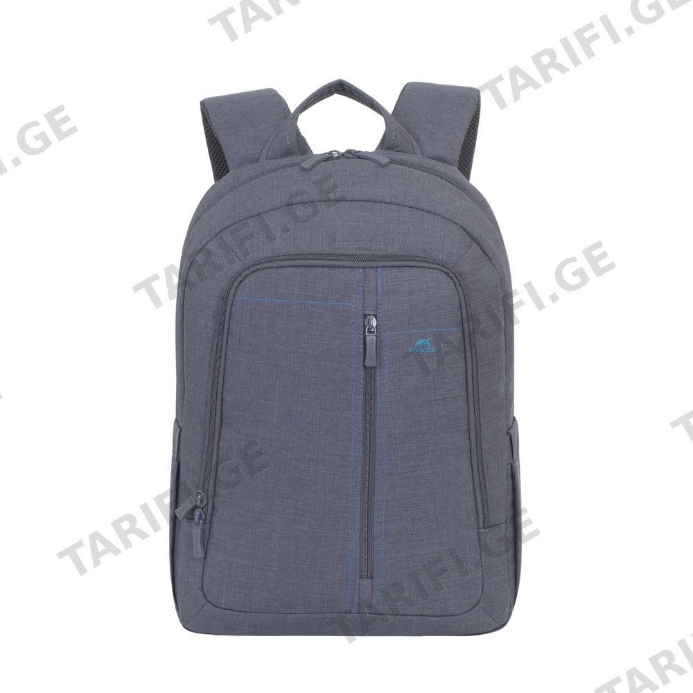ჩანთები Rivacase 7560 grey Laptop Canvas Backpack