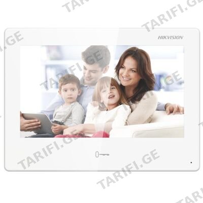 ვიდეო დომოფონის მონიტორი, Hikvision, DS-KH9310-WTE1(B), 7-inch android indoor station